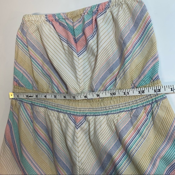 Mossimo Pastel Rainbow Chevron mini Dress Striped Strapless - Picture 13 of 14